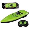 generic Barca RC, 2,4 G, ad alta velocità, con doppio motore, per bambini e adulti, impermeabile, ideale per laghi e piscine (verde)
