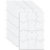 NQEUEPN 10 Fogli Puzzle Vuoto, 10x15 cm 12 Pezzi Set Puzzle Vuoto Puzzle Verniciabile Puzzle Vuoto Divertimento Fai-da-Te Tutto Bianco Puzzle per attività Festa di Compleanno Bomboniere Artigianali
