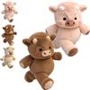 FRSADW Pupazzo Che Corre, Peluche Che Corre, Peluche Morbido E Coccoloso Per Uomo E Donna, Peluche raffigurante una mucca pelosa in corsa (2pc-B)