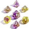 QUTHZZHY Set di 7 dadi poliedrici per Dungeon and Dragons