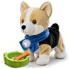 eJog Pup Cagnolino Che Abbaia e Cammina con Controllo Vocale, Parla, Muove la Coda, Peluche Cane Giocattolo Interattivo Elettronico, Cane Robot Realistico, Regalo per Bambini dai 18 Mesi