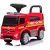 Mondial Toys Camion Pompieri Cavalcabile Primi Passi per Bambini 1‑3 Anni con Licenza Mercedes - Sirena, Clacson, Schienale Ergonomico, Vano Portaoggetti, Antiribaltamento