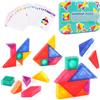 LTFIOON Puzzle Magnetico 3D Tangram - Tangram Magnetico per Bambini dai 3 Anni in su con 32 Tessere, Gioco Educativo da Viaggio per Bambini, Perfetto Come Regalo per i Bambini