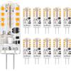 I-SHUNFA Lampadine LED G4 12V AC/DC,1.6W 180LM Bianco Caldo 2700K,10 Pack | Non Dimmerabili,Sostituisce le Lampadina Alogene da 16W,Angolo di Emissione di 360 ° per Cappe Aspiranti