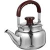 Alipis Bollitore con Segnalatore Acustico 500ml in Acciaio Inox per Tè, Argento | Bollitore per Piano Induzione, Adatto a Gas, Uso Casa e Ufficio, Resistenza al Calore