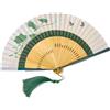 GFM® Ventaglio pieghevole in seta di bambù giapponese cinese pieghevole per estate, matrimonio (MR-E) (FLSLK-F91-01)