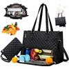 CHENBOOW 2 in 1 Tote Bag Lunch Bag Combo,Laptop Lunch Bag Combo 15,6 Pollici,Borsa Termica Porta Pranzo,Borsa Tote per Computer,per Viaggi,Lavoro,Scuola,Ufficio