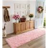 MARATIP Tappeto Peloso Soggiorno Tappeti per Grandi Dimensioni Salotto Moderno cameretta Bimba tappeti,Tappeto morbido e soffice per la camera da letto(rosa,80 x 150 cm)