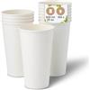 BIOZOYG Bicchieri di cartone 100 pezzi 500 ml - Bicchieri usa e getta per bevande calde - Alternativa ai bicchieri di polistirolo, bicchieri di carta