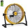 T-SUN Ventilatore da Pavimento 30cm, 13200mAh Ricaricabile Ventilatore Silenzioso | Ventilatore Industriale Senza Fili, Regolazione Continua Velocità, Inclinabile 360°, per Casa/Ufficio/Magazzino/Esterno