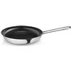 Eva Trio | Padella in acciaio inox da 24 cm con rivestimento antiaderente Slip-Let®, perfetta padella multiuso per la cottura quotidiana, acciaio lucidato