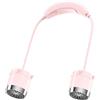 Advokingtap Confezione da 1 ventilatore da collo ricaricabile USB con 100 velocità, motore brushless silenzioso, tubo flessibile per viaggi, ufficio, rosa