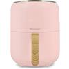 MENASTYL - Friggitrice senza olio ad aria calda Colorama - Rosa - senza PFAS - 4.5L - 8 programmi - Temperatura fino a 200°C - Timer 1 ora - Cestino e griglia lavabili in lavastoviglie - 6025007