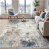 BEIMO Tappeto Salotto 160x230cm Moderno Astratto Tappeti Blu Inchiostro