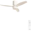 CREATE / WINDCALM S/Ventilatore da soffitto ABS con luce bianco con telecomando / 40W, Silenzioso, Ø112 cm, 6 velocità, 3 temperature di luce, temporizzatore, funzione estate-inverno