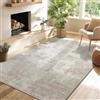 the carpet Nuvra - Tappeto morbido e soffice, facile da pulire, dal design moderno, certificato Oeko-Tex Standard 100, ideale per soggiorno o camera da letto, astratto, Beige, 200 x 290 cm