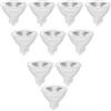 Linkind Led GU5.3 12V, 5W Sostituisce 50W, 2700K Bianco Caldo, Spot Con Angolo di Fascio 36°, 520Lm AC/DC MR16, Non Dimmerabile, 10 Pezzi