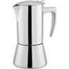 VIA CREMA MOKA IN ACCIAIO INOX - Caraffa per Espresso 4/6 tazze [200/300 ml] (4 tazze / 200ML)