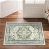 BEIMO Tappeto Salotto Pelo Corto Vintage, Tappeto Camera Da Letto, Tappeti Cucina Antiscivolo Lavabile, Tappeti Persiano per Ingresso, Soggiorno, Sala,Verde, 60x90cm
