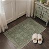 BEIMO Tappeto Boho per Interni 60x90 cm, Vintage Lavabile, Piccoli Orientali Antiscivolo per Porta d'Ingresso, Corridoio, Cucina,Verde Profondo