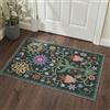BEIMO Tappeto Boho da Interno 60x90 cm, Vintage Lavabile, Piccoli Orientali Antiscivolo per Porta d'Ingresso, Corridoio, Cucina,Verde Muschiato