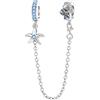 PANPOKI Charms Animali in Argento 925 - Panda, Cane, Gatto, Elefante, Farfalla, Libellula | Ciondoli Compatibili con Pando per Bracciali e Collane | Confezione: Sacchettino in Velluto + Panno Pulizia