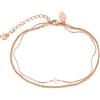 VICKWOOD Set di collane a strati con perle - Cavigliera per donne da 30 cm di lunghezza - Collana - Bracciale - Oro/Oro rosa/Argento - Cavigliera in acciaio inossidabile impermeabile 18K - Gioiello