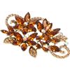 QUARKZMAN Spilla A Forma Di Fiore Con Strass Spille E Fermagli Spilla