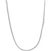 PROSTEEL Collana a Serpente Argento, 3mm 41cm, Collana Uomo Acciaio, Serpentina Agile, Catenina Versatile Solo o Impilato, Impermeabile
