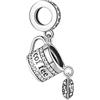 GNOCE Ciondolo Gatto Charms 925 Sterling Silver Pesce Animale Charms per Donne Ragazze Regali per la Festa della Mamma Adatto per Bracciale/Collana