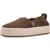 TOMS Girl's Youth Valencia Espadrille, Toffee Micro Leopard, 30 EU