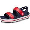 Crocs Crocband Cruiser Sandal T, Sandali Unisex - Bambini e Ragazzi, Navy Varsity Red, 20/21 EU