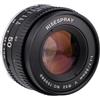 Generico Obiettivo 50mm F1.7 a fuoco manuale, compatibile con Canon, EOS EF | Obiettivo standard a focale fissa in metallo per DSLR full frame e APS-C, nero, 52mm, F22