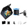 KOROBIE Ecoscandaglio, Telecamera for la pesca subacquea Monitor IPS da 4,3 pollici Ice Fish Finder Videocamera a 220° Visione notturna(30m)