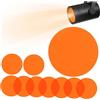 STOBAZA Filtri Gel Correzione Colore 10 Fogli Pellicola Luminosa 6.6X6.6 CM per Faretti Effetto Tramonto Arancione Diffusore Luce per Film e Riprese Video