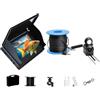 KOROBIE Ecoscandaglio, Fotocamera for la pesca subacquea con monitor IPS da 4,3, visione notturna e design impermeabile(30M)