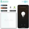 BSEED Singolo Smart Wifi Dimmer Switch 1Gang 1WayWifi Controllo Dimmerabile Luce A Led Pannello In Vetro Supporto Tuya Google Smart Life