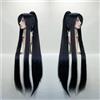 HAIRJOY Parrucche sintetiche per capelli Cosplay Coda di cavallo lunga Parrucca nera viola rossa grigia Fibra ad alta temperatura