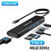 Lemorele TC70 Hub USB C 3.0 Docking Station HDMI 4K@30Hz 100W PD Slot SD/TF Trasferimento Rapido per Laptop Macbook Windows