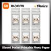 XIAOMI 100% nuova stampante tascabile Xiaomi ZINK carta autoadesiva stampa fotografica 10//50/100 fogli Xiaomi mini stampante fotografica tascabile da 3 pollici