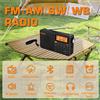 XHDATA D-109WB AM FM Stereo SW MW LW Sveglia digitale Radio portatile con batteria ricaricabile USB-C e previsioni del tempo