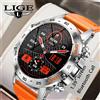 LIGE New1.39 "Bluetooth Chiamata Astuto Della Vigilanza Degli Uomini di Sport All'aria Aperta Fitness Monitoraggio della Frequenza Cardiaca Salute Smartwatch per il Telefono Android IOS