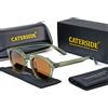 Caterside Nuovi occhiali da sole da uomo polarizzati retrò quadrati TR90 montatura da donna occhiali da sole guida all'aperto pesca regalo UV400 di alta qualità