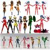 Playmates Miraculous Ladybug Super Hero Cat Noir Blind Box - Collezione di Bambole Anime, Queen Bee, Rena Rouge, Marinette - Modellini Giocattolo da Collezione, Regali