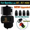 BEGRINT Per Bambu Lab A1 mini Hotend Kit 0.2/0.4/0.6/0.8MM Ugello in acciaio temprato per Bambu Lab A1 Ugelli Montaggio stampante 3D Hotend