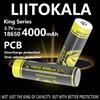 liitokala 1-40 pezzi LiitoKala KING4000-PCB 18650 batteria 3.7V 4000mAh batterie ricaricabili agli ioni di litio scarica ad alta potenza 30A corrente più grande