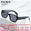 FELRES Personalità Occhiali da lettura con montatura piccola Donna Uomo Donna Moda Occhiali da sole da esterno Occhiali da vista con diottrie