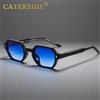 Caterside Occhiali da Sole Poligonali Punk CATERDIDE per Uomo, Design Personalizzato, Montatura Quadrata, Occhiali da Sole per Donna, Ideali per Feste, Viaggi e Vacanze