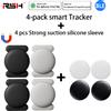 RSH Smart Tag GPS IOS da 4 pezzi per kit Apple Trova il mio tracker con forte guscio in silicone con aspirazione magnetica anti-perdita per auto da skateboard