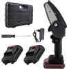 Mini Motosega a Batteria 48V Ricaricabile Doppia Batteria Lama 4 Pollici Potatura con Valigetta